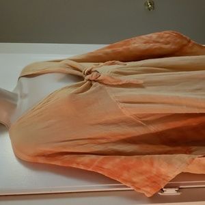 Jen's Pirate Booty Sorrento kaftan caftan peachy orange O/S dress